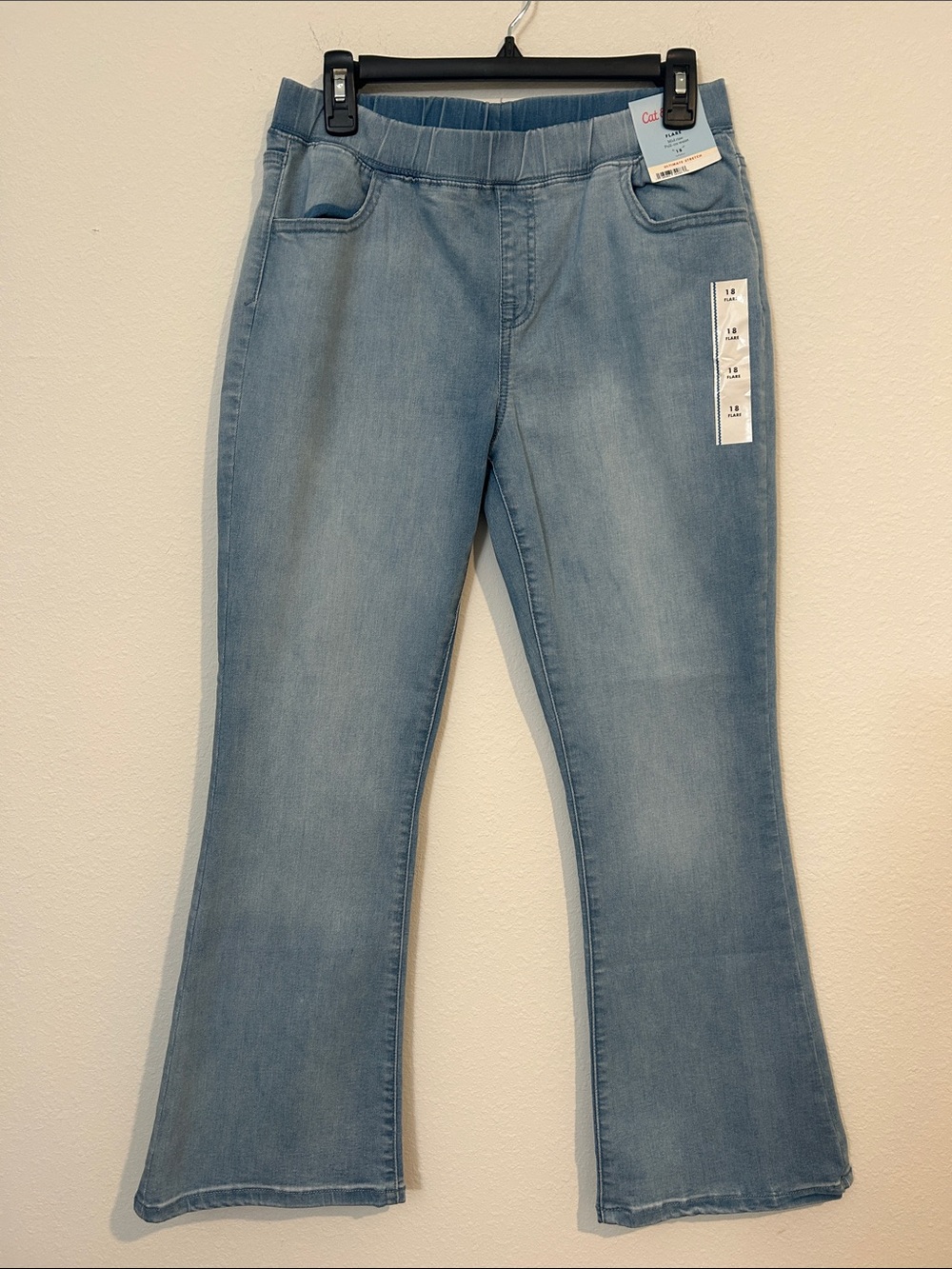 Cat & Jack Denim Flare Jeans in Light Blue Wash